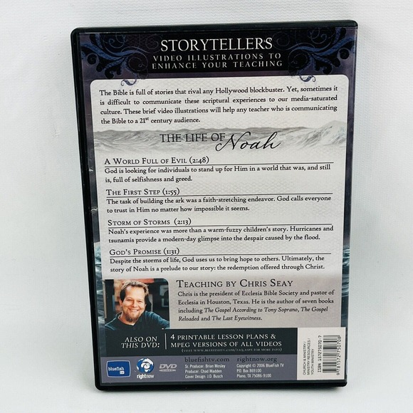 Storytellers: The Life Of Noah DVD Video Illustrations To Enhance Teaching - Picture 2 of 3